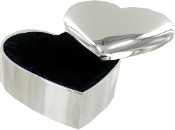 ENG11S- Silver Plated Box Heart